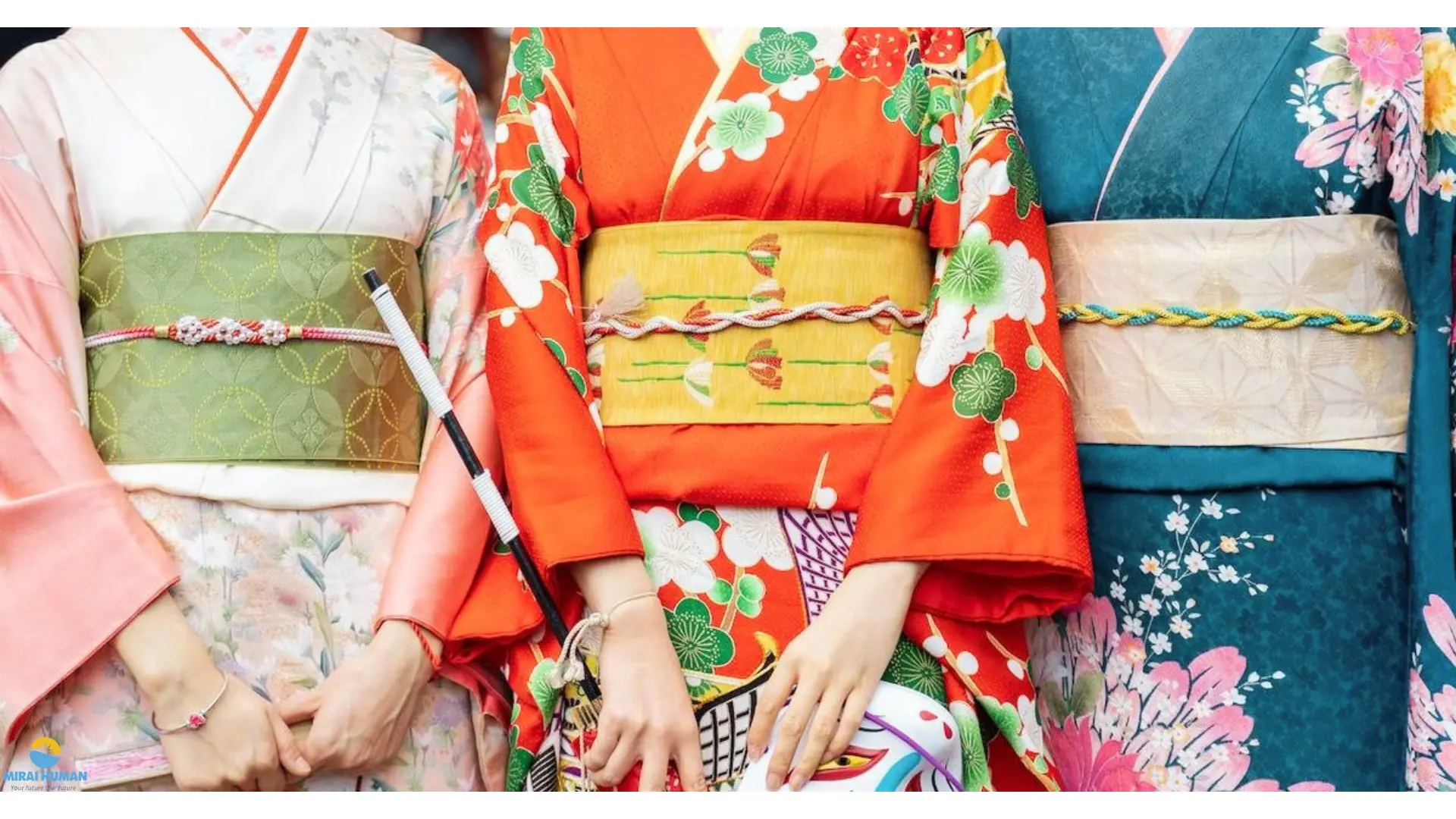 Sự kết hợp các họa tiết trên Kimono văn hóa Nhật Bản 
